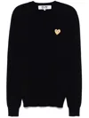 Comme Des Garçons Play Heart-patch Sweater In 蓝色