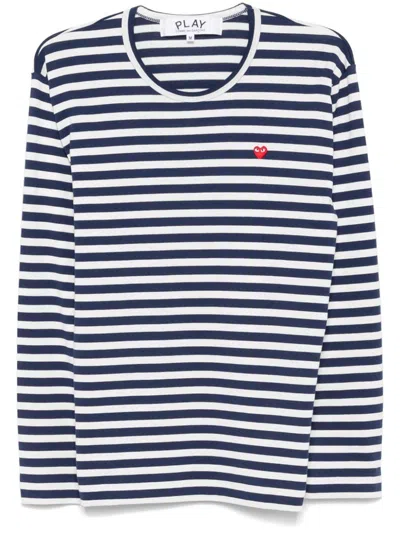 Comme Des Garçons Play Heart-patch T-shirt In 白色