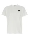 Comme Des Garçons Play Logo-embroidery T-shirt In White