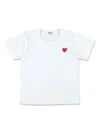 Comme Des Garçons Play T-shirt Comme Des Garcons Play Kids Color White In White