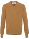 Comme Des Garçons Play Heart-patch Wool Jumper In Brown