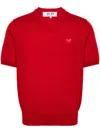 Comme Des Garçons Play Pullover Mit Herz-patch In Rot