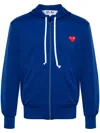Comme Des Garçons Play Long-sleeved Sweater In Blue