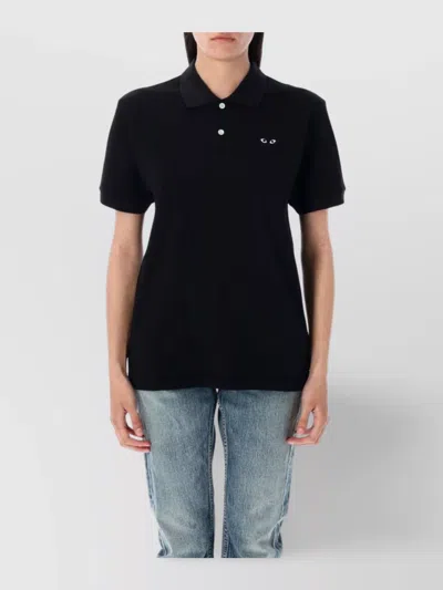 COMME DES GARÇONS PLAY HEART POLO COLLAR SHORT SLEEVES