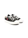 Comme Des Garçons Play Heart-print Sneakers In Black