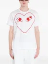 Comme Des Garçons Play Short Sleeve Heart Print T-shirt