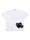 Comme Des Garçons Play Heart-print T-shirt In Gray