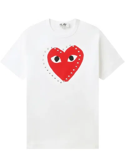 COMME DES GARÇONS PLAY HEART-PRINT T-SHIRT