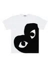 Comme Des Garçons Play Heart-print T-shirt In White