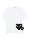Comme Des Garçons Play Heart-print T-shirt In White