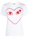 Comme Des Garçons Play T-shirt-xs Nd Comme Des Garcons Play Female In White