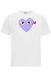 Comme Des Garçons Play Футболка Из Хлопкового Джерси In White