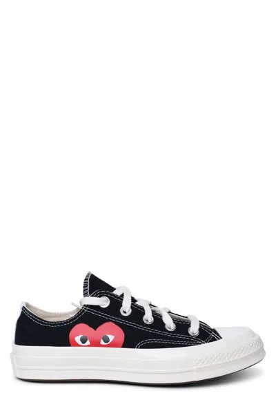Comme Des Garçons Play Heart Printed Low In Black