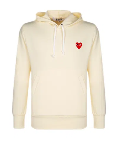 COMME DES GARÇONS PLAY HEART-SHAPED DECAL HOODED HOODIE