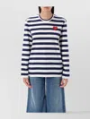 Comme Des Garçons Play T-shirt Rhinestone Red Heart