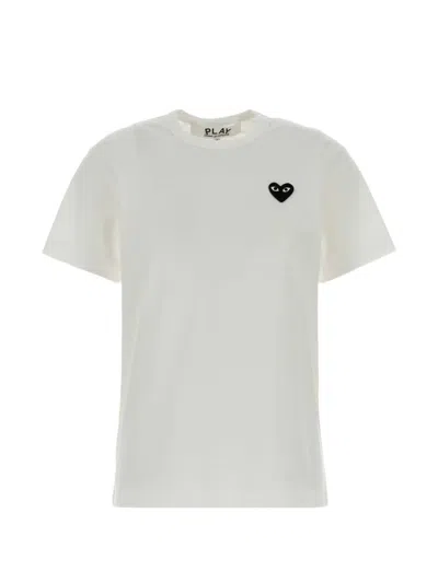 Comme Des Garçons Play Comme Des Garcons Play Short Sleeve Tee Black Heart In White