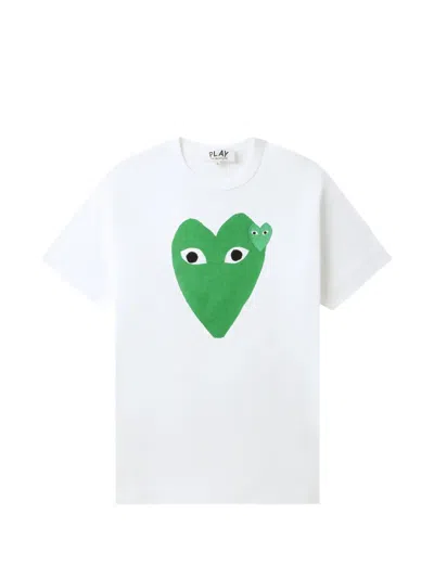 Comme Des Garçons Play Heart-print T-shirt In Multi