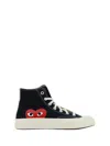 Comme Des Garçons Play Cdg Play X Converse Unisex Chuck Taylor All Star High-top Sneakers In Black