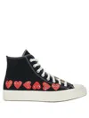 Comme Des Garçons Play X Converse Play High-top Sneakers In Black
