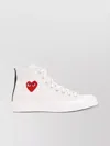 Comme Des Garçons Play Heart Graphic High-top Canvas Sneakers Converse In White