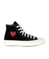 Comme Des Garçons Play X Converse Chuck 70 Multi Heart Sneakers In Black