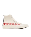 COMME DES GARÇONS PLAY HIGH-TOP CASUAL SNEAKERS