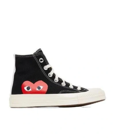 COMME DES GARÇONS PLAY HIGH-TOP LEISURE SNEAKERS
