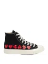 Comme Des Garçons Play 20mm Play Converse Cotton Sneakers