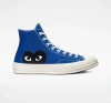 Comme Des Garçons Play Blue Converse Edition Half Heart Chuck 70 High Sneakers