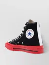 Comme Des Garçons Play High Top Sneakers With Red Sole
