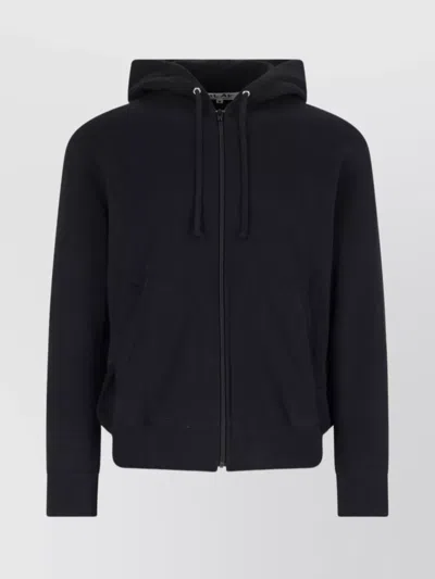 COMME DES GARÇONS PLAY HOODED SWEATSHIRT WITH DRAWSTRING AND POCKETS