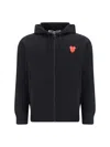 Comme Des Garçons Play Sweatshirt Double Red Emblem