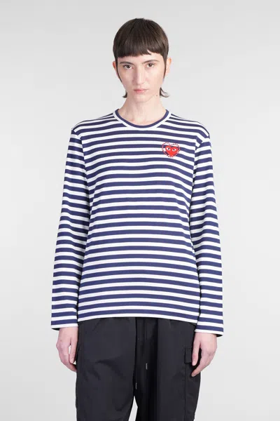 COMME DES GARÇONS PLAY IN BLUE COTTON