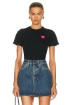Comme Des Garçons Play Invader T-shirt In Black