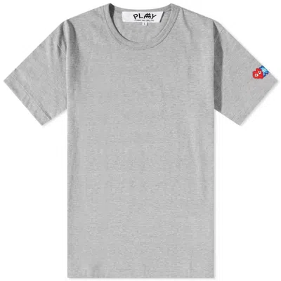 Pre-owned Comme Des Garçons Play Invader T-shirt In Grey