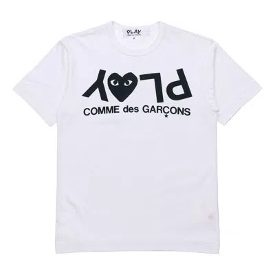 Comme Des Garçons Play Comme Des Garcons Play Inverted Text T-shirt 'white'