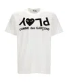 Comme Des Garçons Play Item O-neck Short-sleeved T-shirt In White