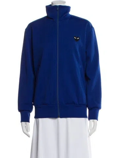 Pre-owned Comme Des Garçons Play Jacket In Blue