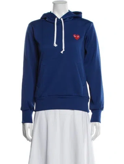 Pre-owned Comme Des Garçons Play Jacket In Blue