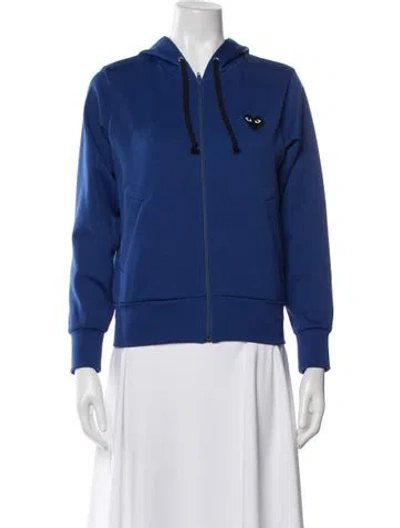 Pre-owned Comme Des Garçons Play Jacket In Blue
