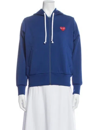 Pre-owned Comme Des Garçons Play Jacket In Blue