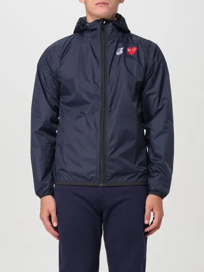 Comme Des Garçons Play Jacket Comme Des Garcons Play Men Color Blue In Blau