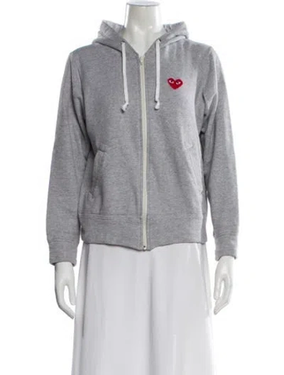 Pre-owned Comme Des Garçons Play Jacket In Gray