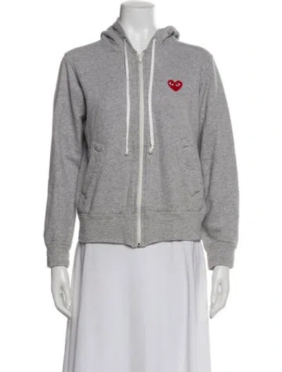 Pre-owned Comme Des Garçons Play Jacket In Gray