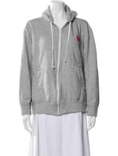 Pre-owned Comme Des Garçons Play Jacket In Gray