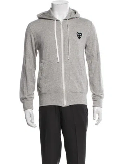 Pre-owned Comme Des Garçons Play Jacket In Gray