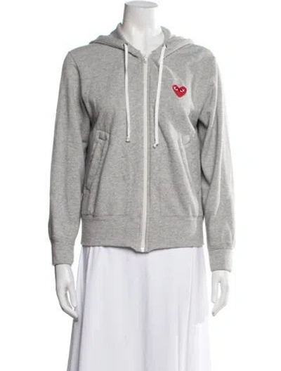 Pre-owned Comme Des Garçons Play Jacket In Grey