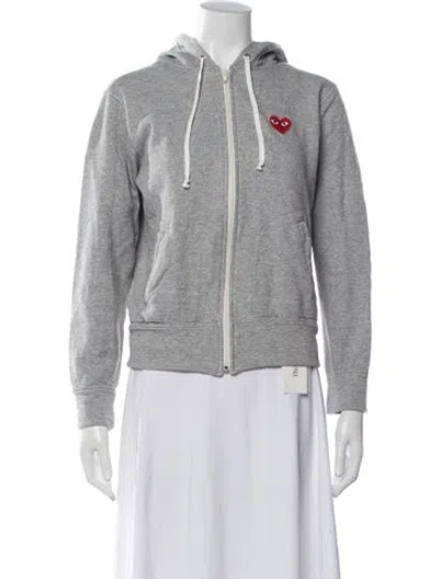 Pre-owned Comme Des Garçons Play Jacket In Grey
