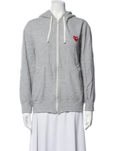 Pre-owned Comme Des Garçons Play Jacket In Grey