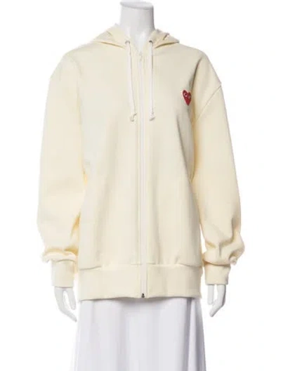 Pre-owned Comme Des Garçons Play Jacket In Neutrals